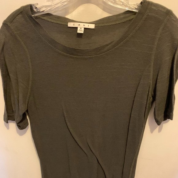 CAbi Military Green Jacket (M) with matching sleeveless top (S) - Picture 3 of 5